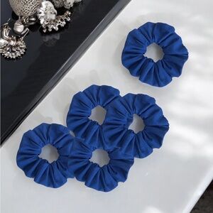 Vibrant Blue Hair Scrunchie